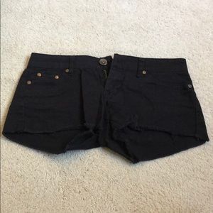 Black short shorts